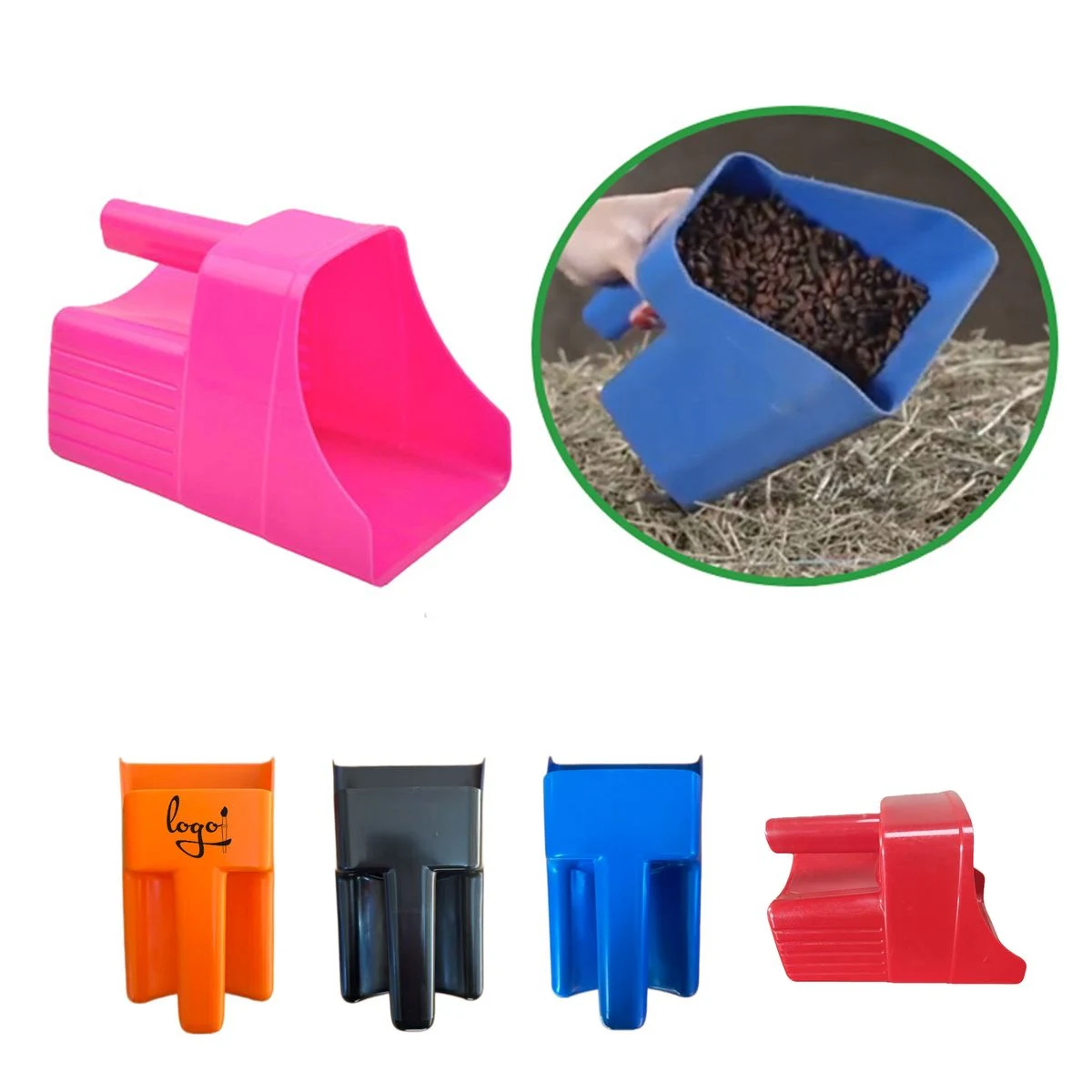 Plastic Farm Feed Scoop 1