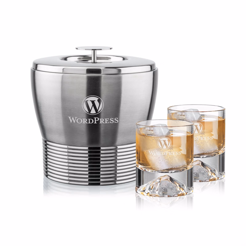 Genoa Ice Bucket & Denali On-the-Rocks Set