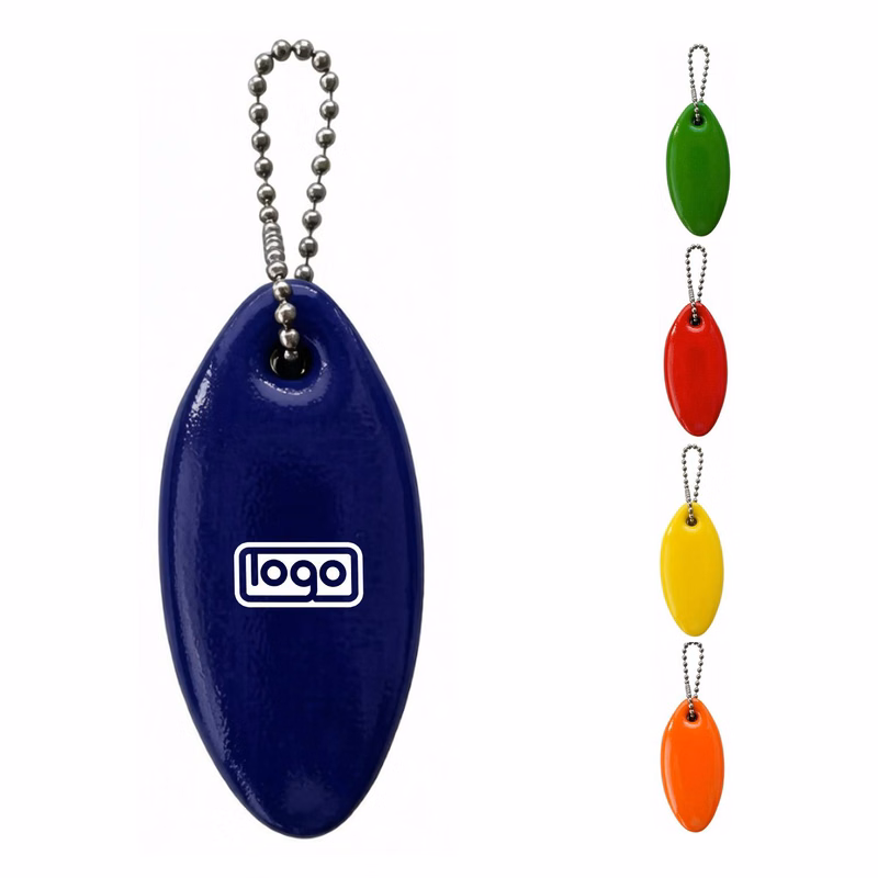 Oval Floating Foam Keychain