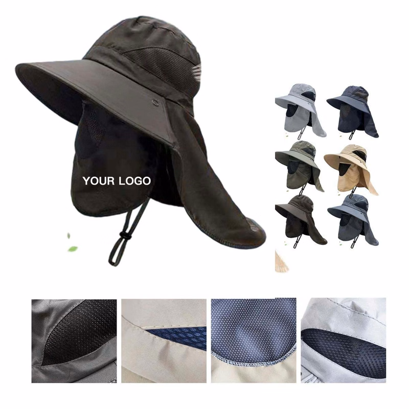 Detachable Face Shield Men's Sun Hat