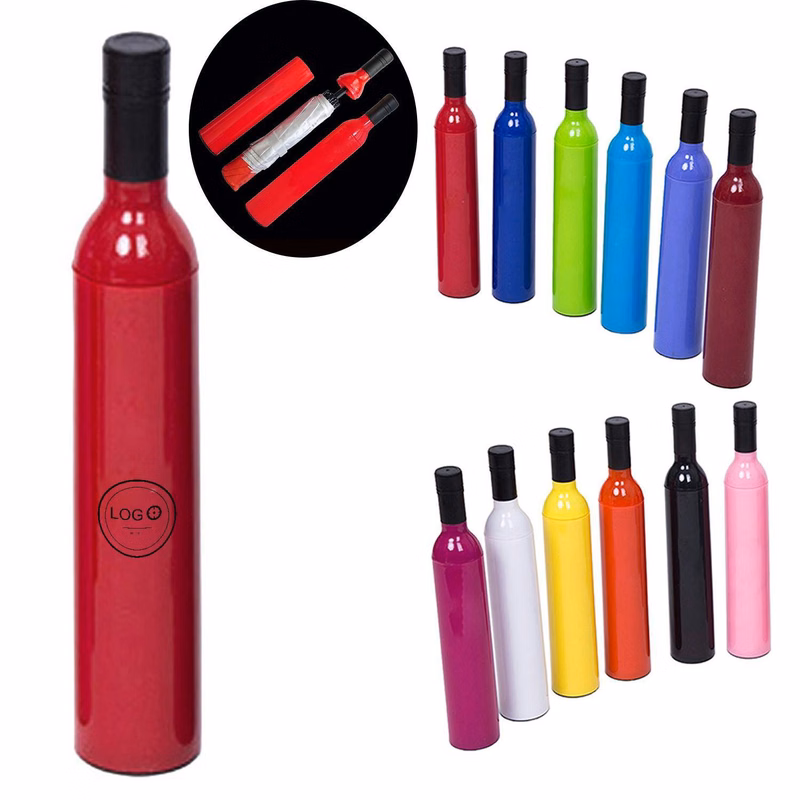 43-inch Arc Wine Bottle Folding Umbrella