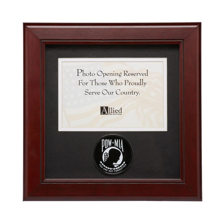 POW MIA Medallion 4-Inch by 6-Inch Landscape Picture Frame 1