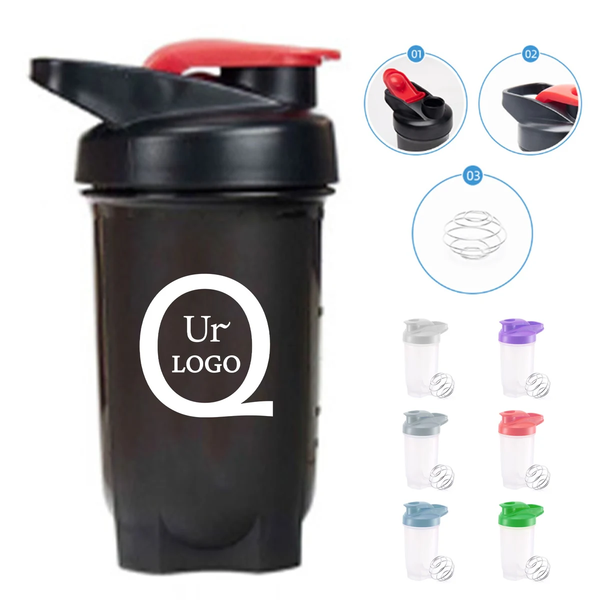 10Oz Plastic Shaker Bottle 1