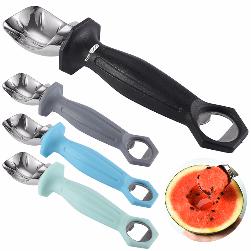 Zinc Alloy Ice Cream Spoon With Bottle Opener