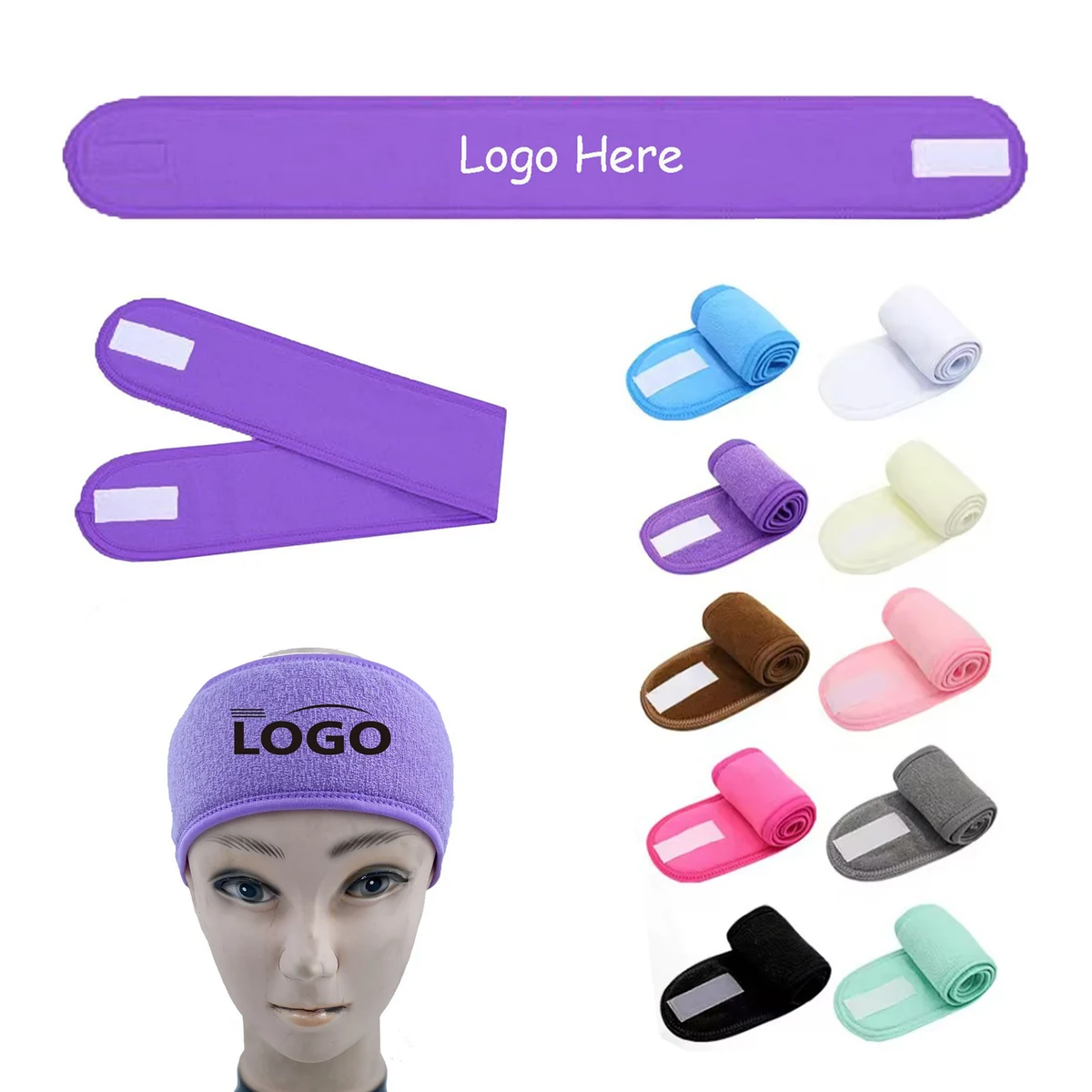 Face Wash Hair Band Adjustable Spa Headband 1