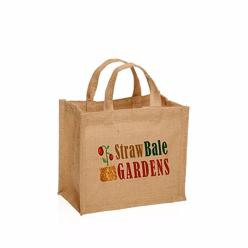 Small Jute Tote Bags - 9" W x 8" H
