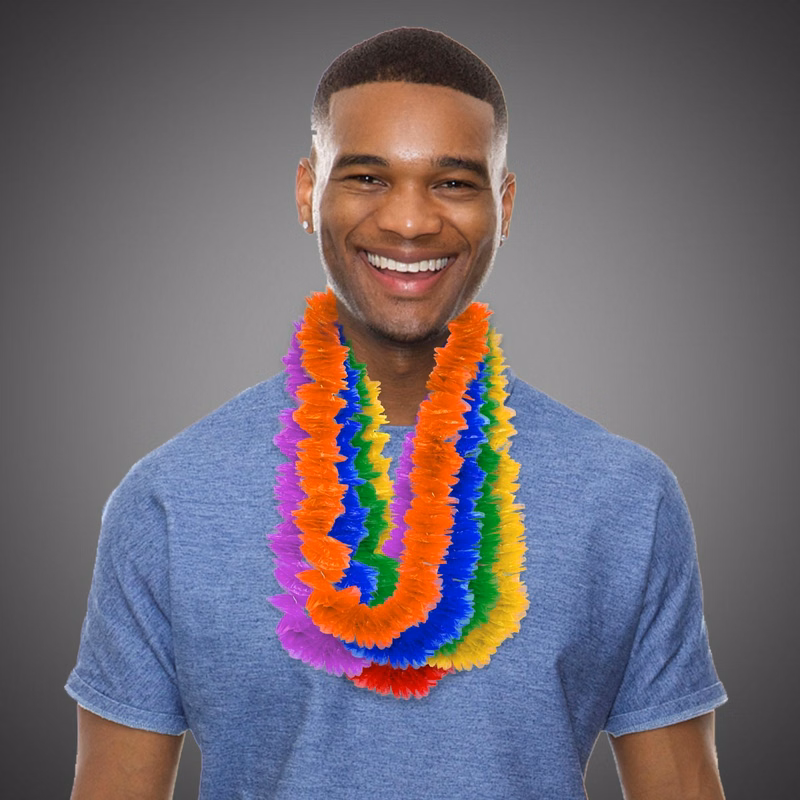 2" Solid Color Lei