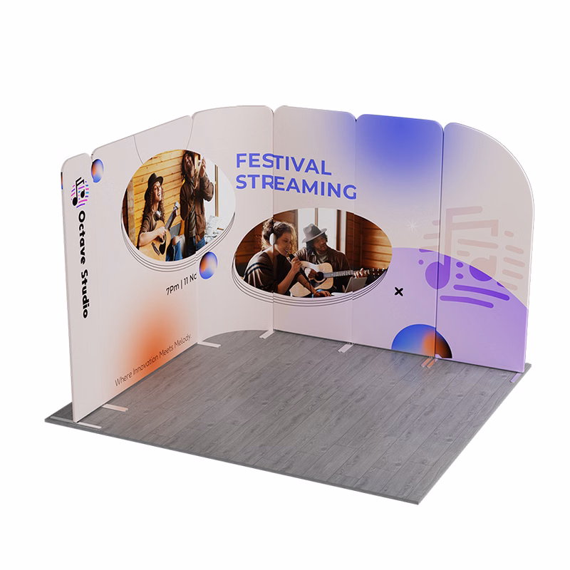 NEW MagLock L-Shape Fabric Display Kit E - 10'x 10' x 8'h
