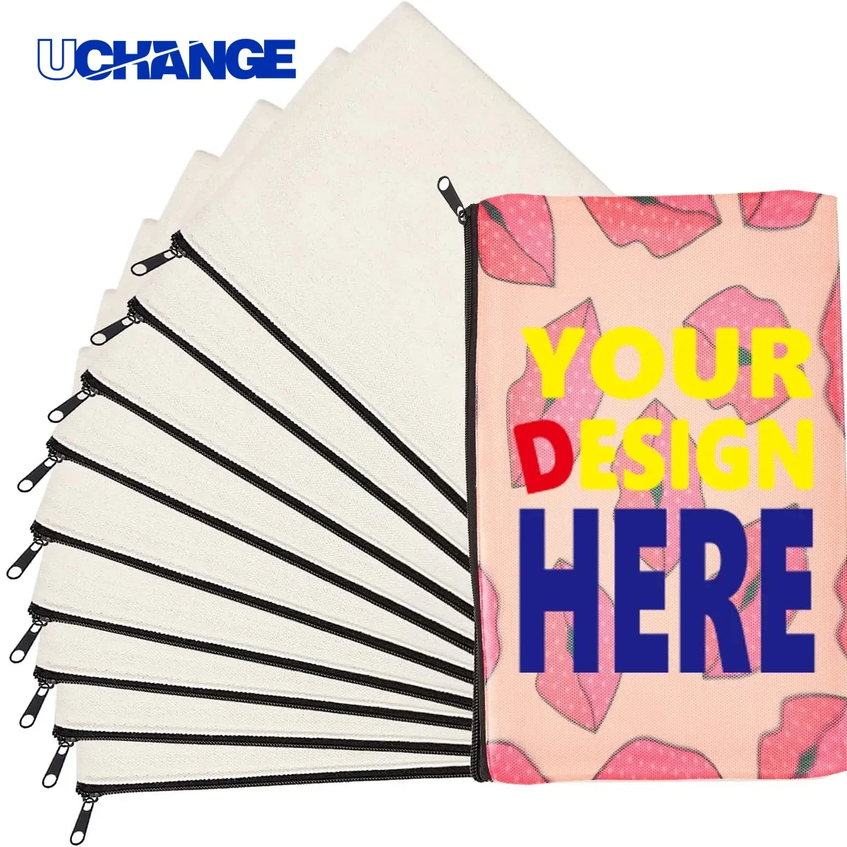 Travel Sublimation Canvas Makeup Bag Organizer 1