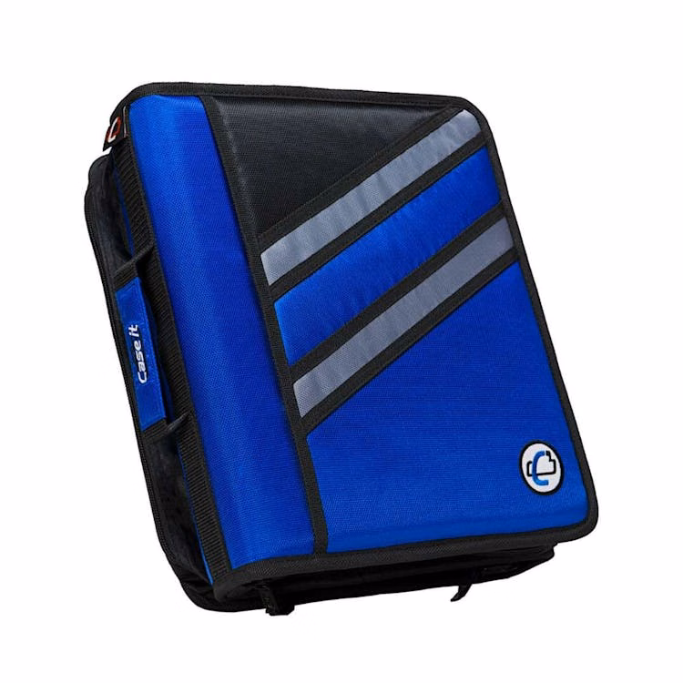 Case-It Z Dual Zipper Binders - Midnight Blue 3"