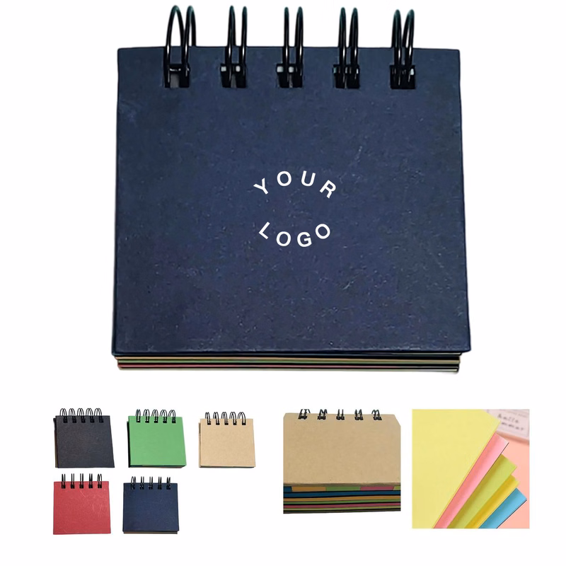 Mini Spiral Notebook with Sticky Tabs