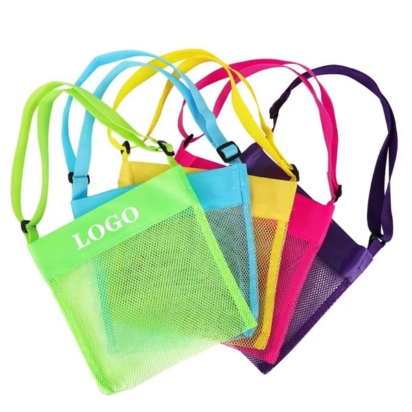 Children Kids Seashell Collecting Beach Mesh Bag 1