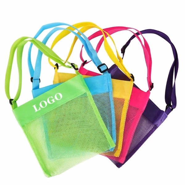 Children Kids Seashell Collecting Beach Mesh Bag