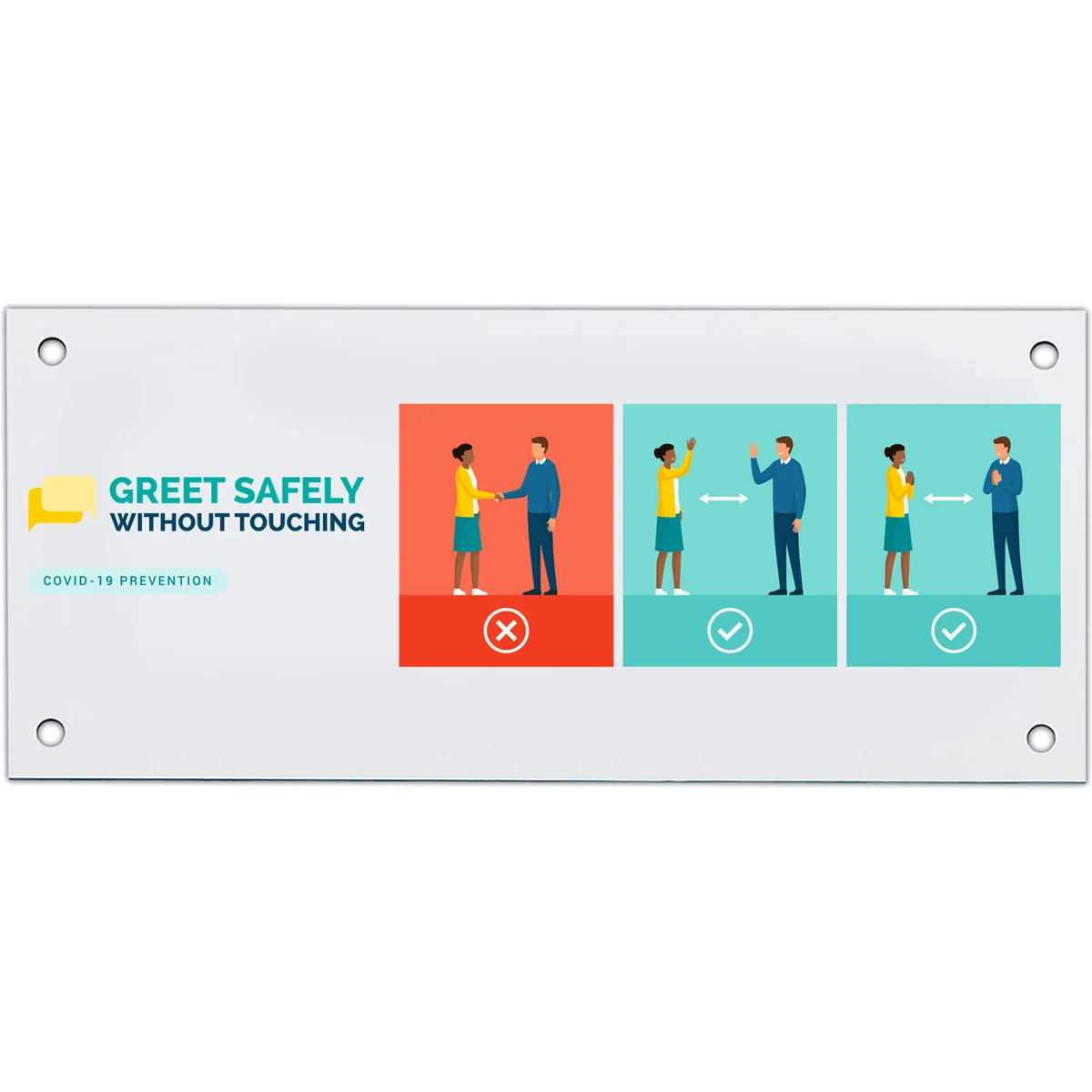 Economy Plastic Signs: 50-75 sq. in. 1