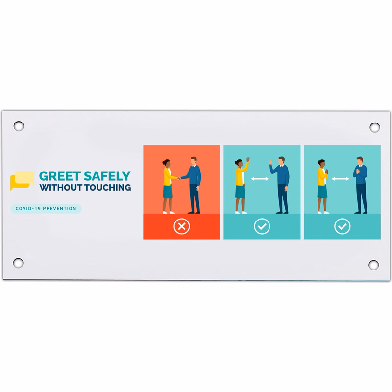 Economy Plastic Signs: 50-75 sq. in.