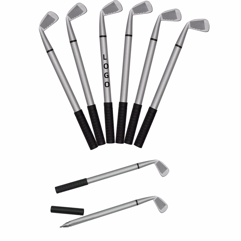MOQ Golf Club Ballpoint Pen Sports Gel Ink Writing Tool Gift