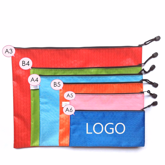 A4 Waterproof Zipper Document Pouch