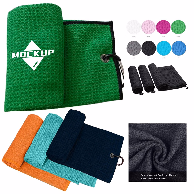 Sport Microfiber Waffle Golf Towel