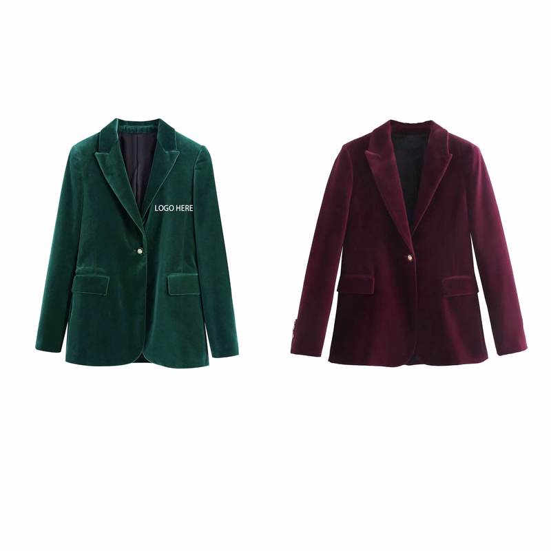 Women's Velvet Blazer