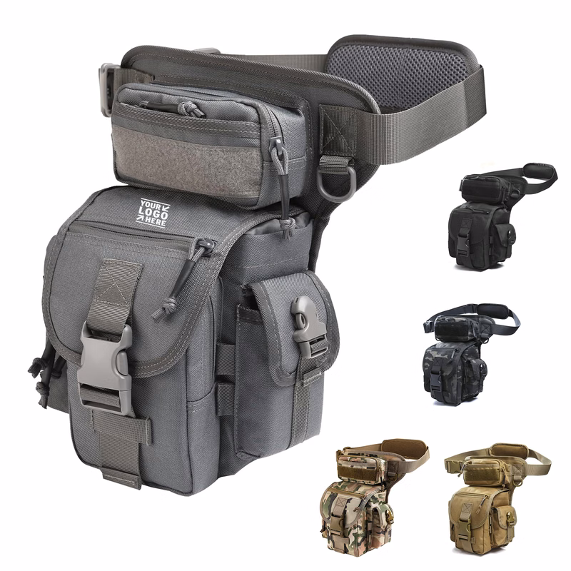Outdoor Cycling Hiking Waterproof Military Tactical Bag Type B Cross Over Drop Leg Pouch