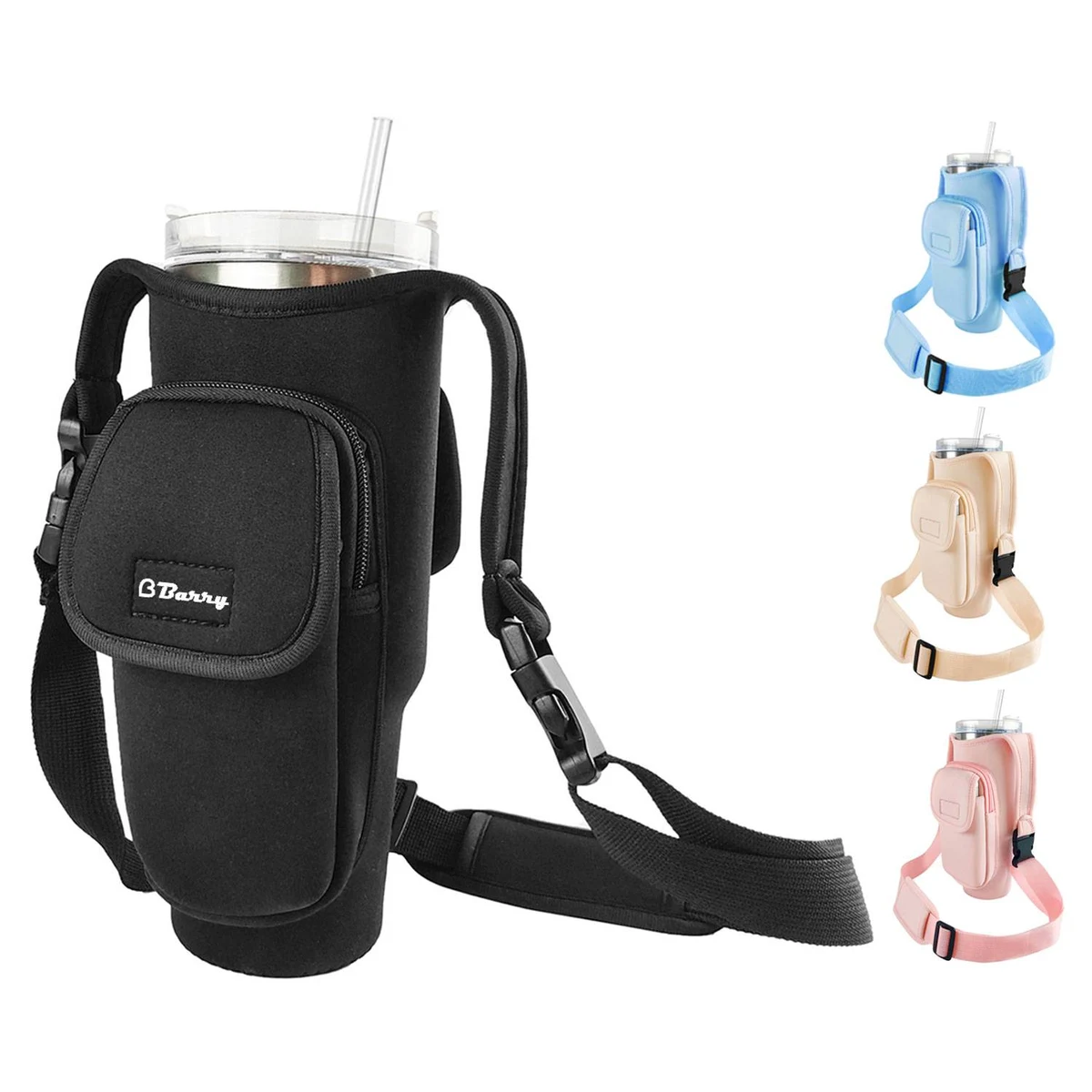 40oz Detachable Polyester Insulated Cup Sleeve w/ Pocket 1