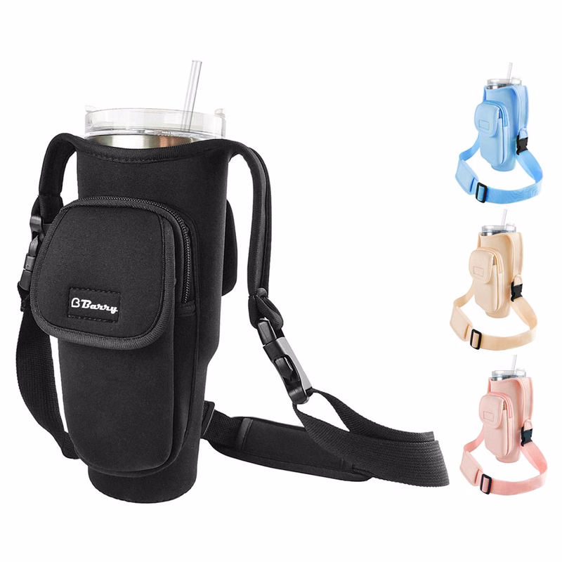 40oz Detachable Polyester Insulated Cup Sleeve w/ Pocket