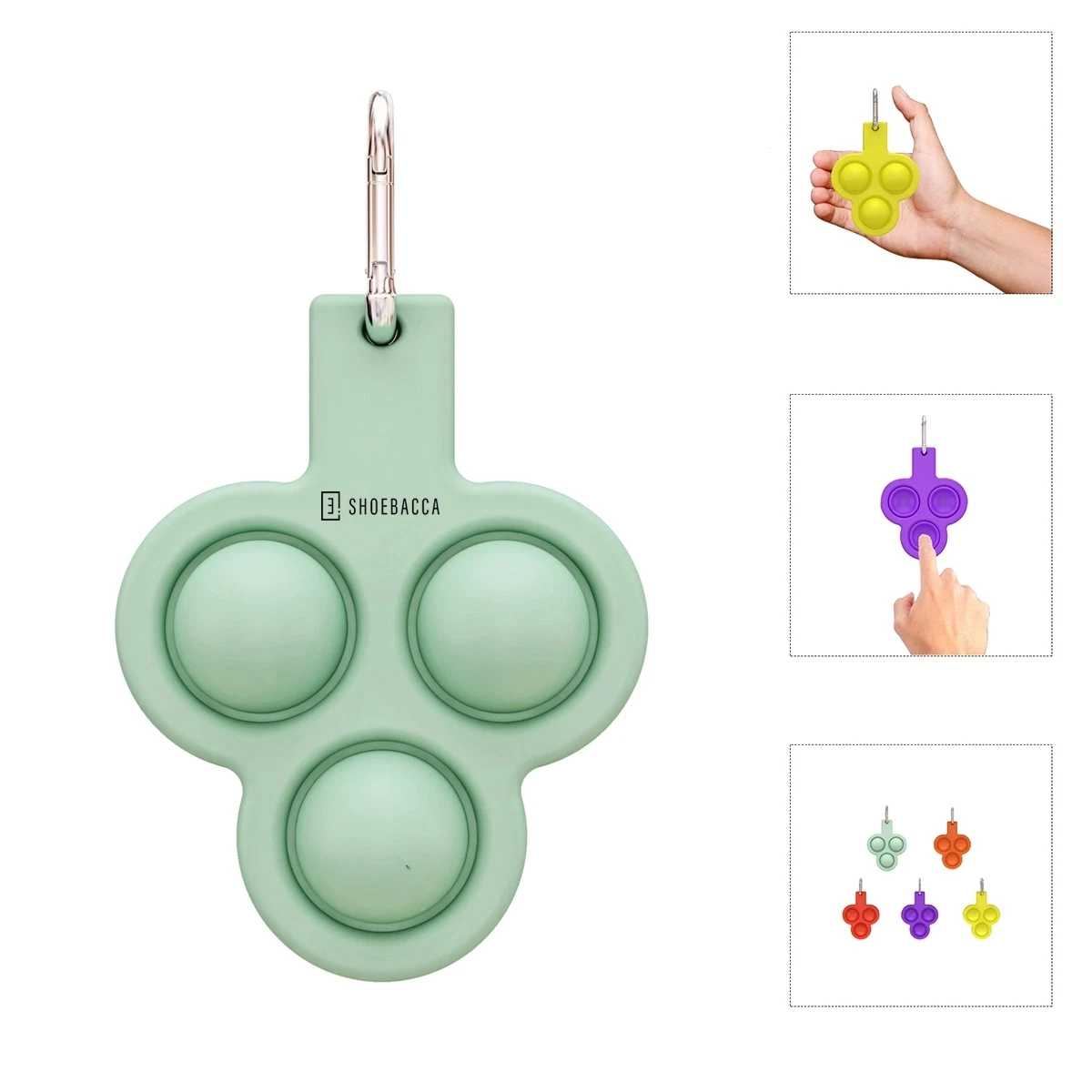 Mini Pop-It Stress Reliever Keychain 1