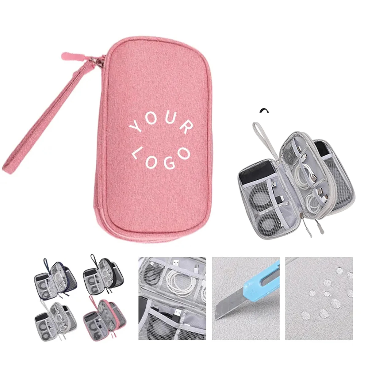 Compact Oxford Pouch for Digital Accessories and Cords 1