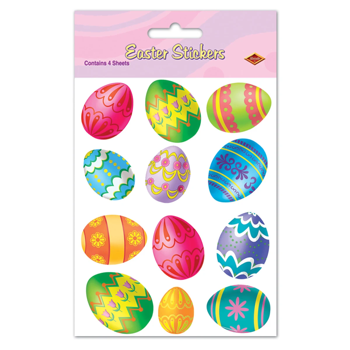 Plus Pak Color Bright Eggs Stickers 1