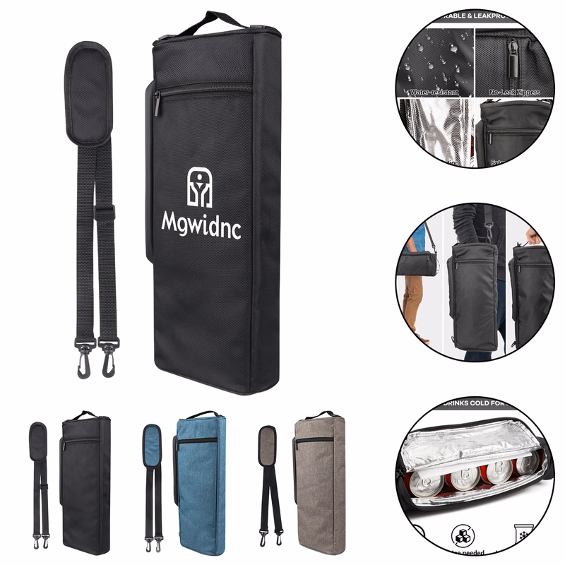 Portable Outdoor Golf Cooler Bag for Wine Beer Can Drinks - Insulated Waterproof Cold Storage Bag