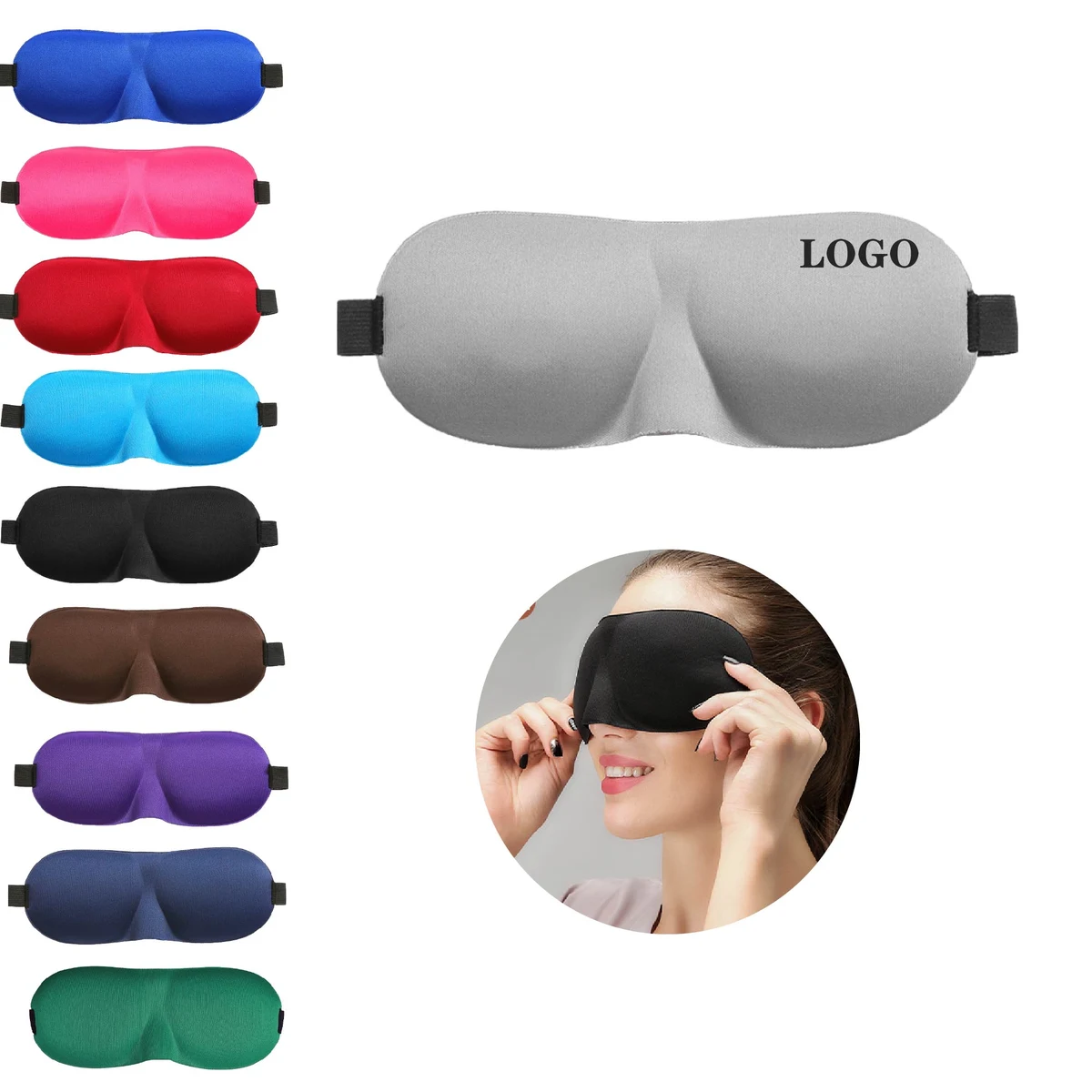 MOQ 10 pcs Travel Sleep Eye Mask 1