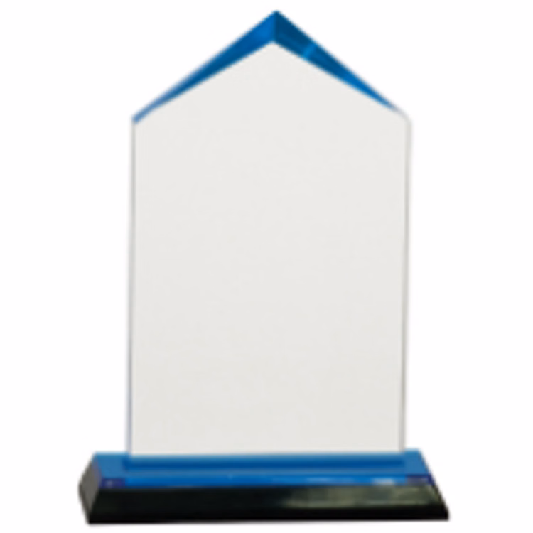 6.5" Blue Jewel Impress Acrylic Award