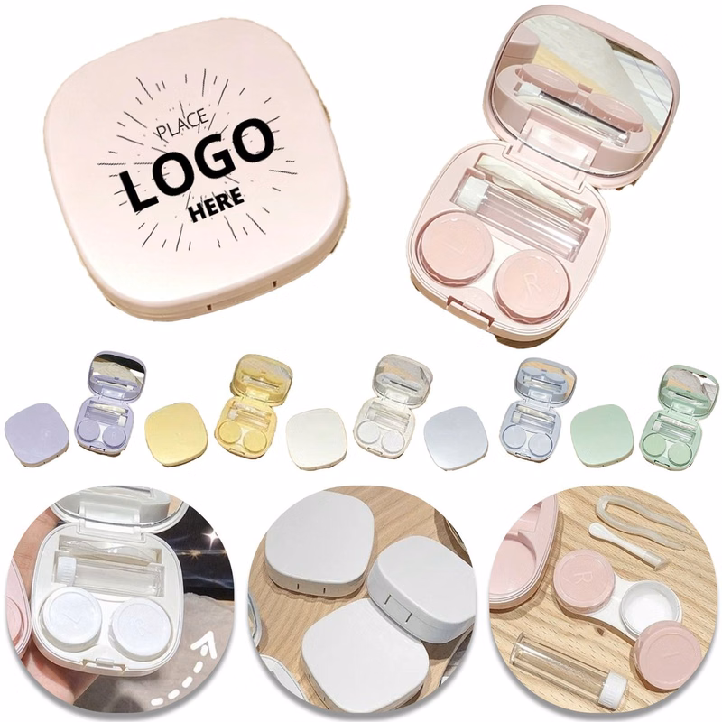 Macaron Shaped Lens Container