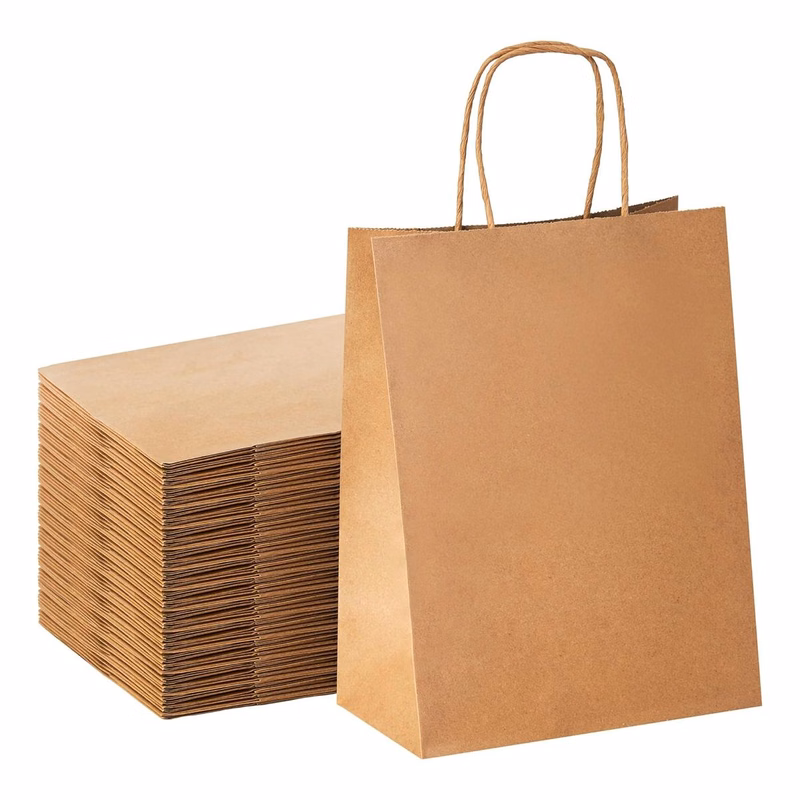 Eco Kraft Paper Bags with Twisted Handles