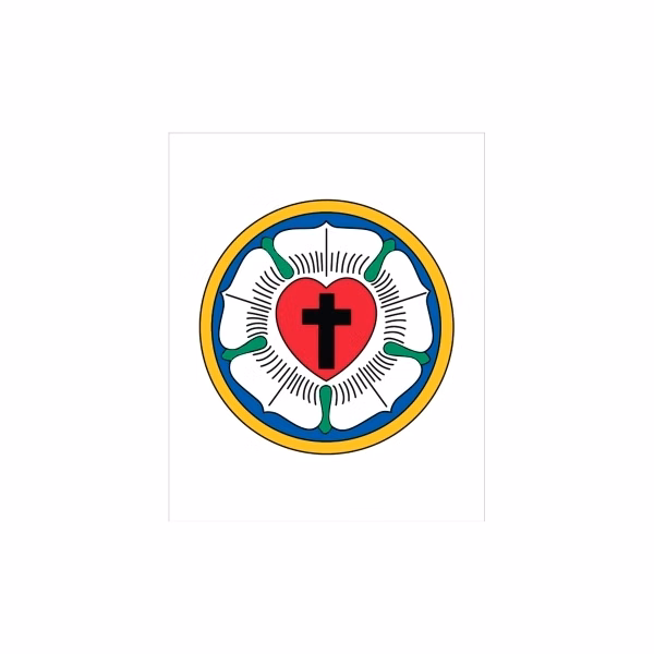 Religious Antenna Flag - Lutheran Rose