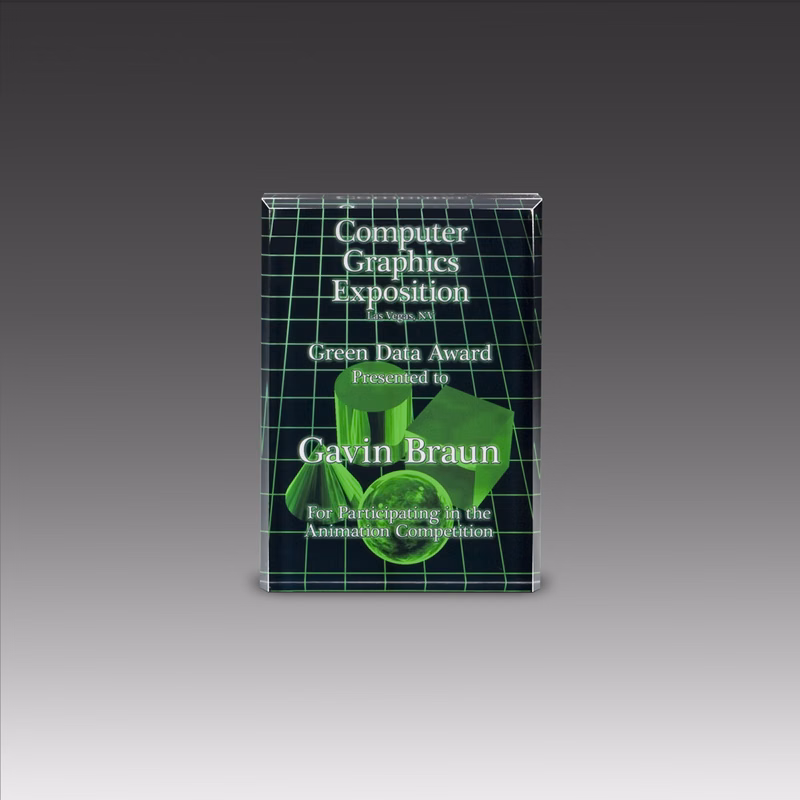 5" x 7" AcryliPrint HD Rectangle Award