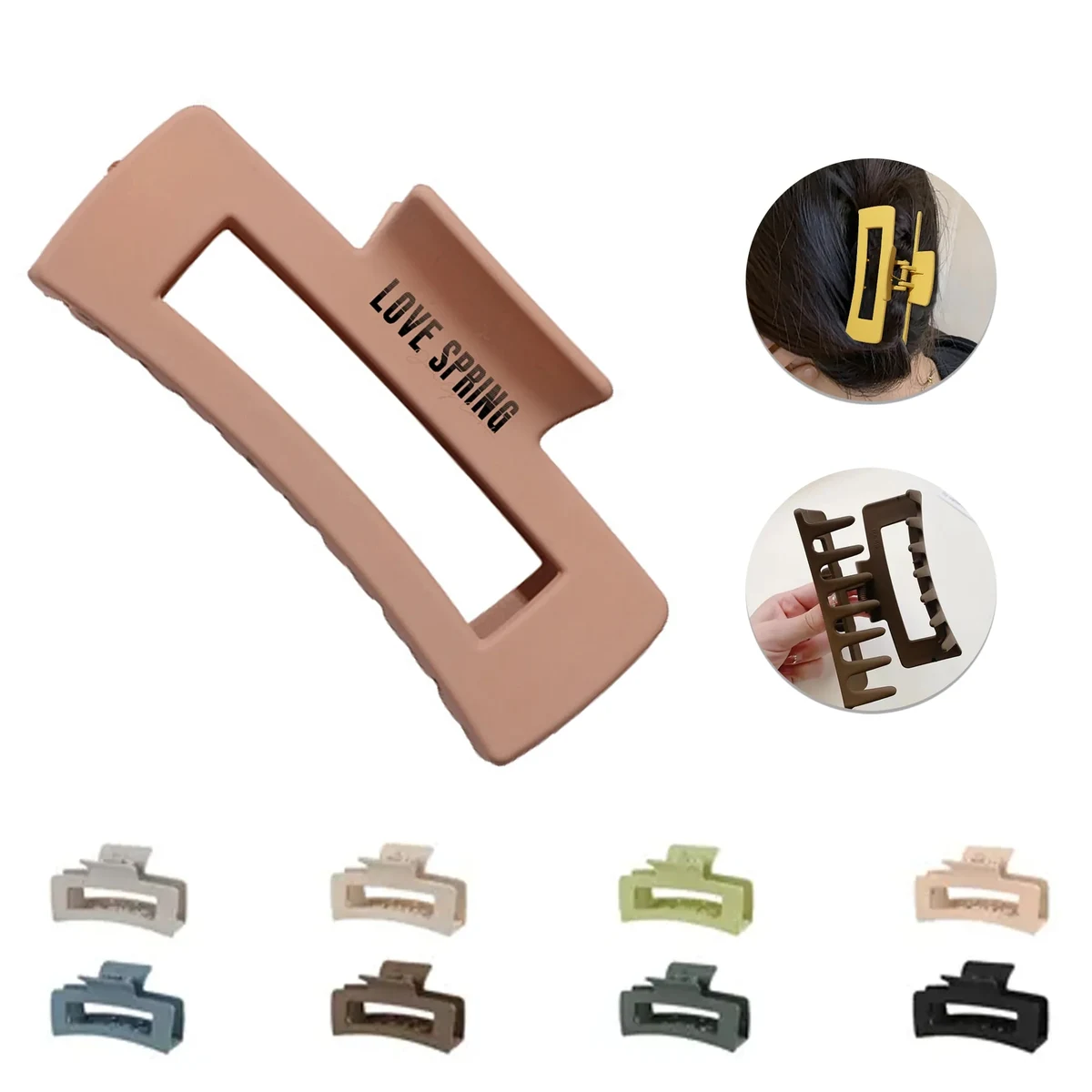 Rectangle Claw Hair Clips for Women and Girls 1