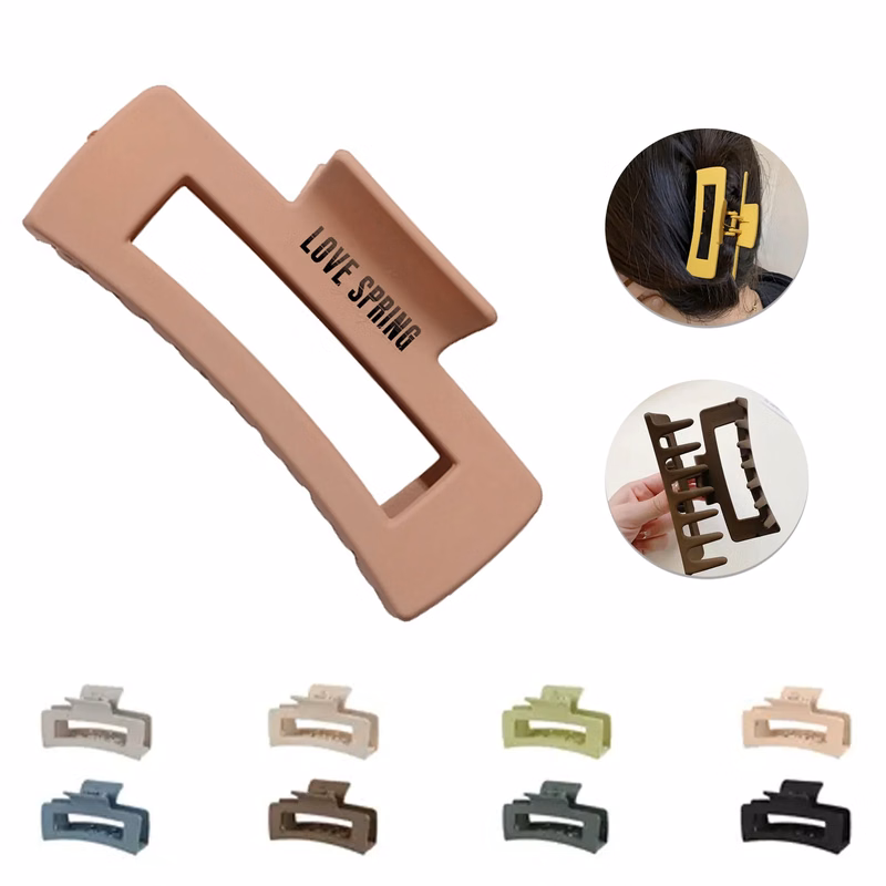 Rectangle Claw Hair Clips for Women and Girls