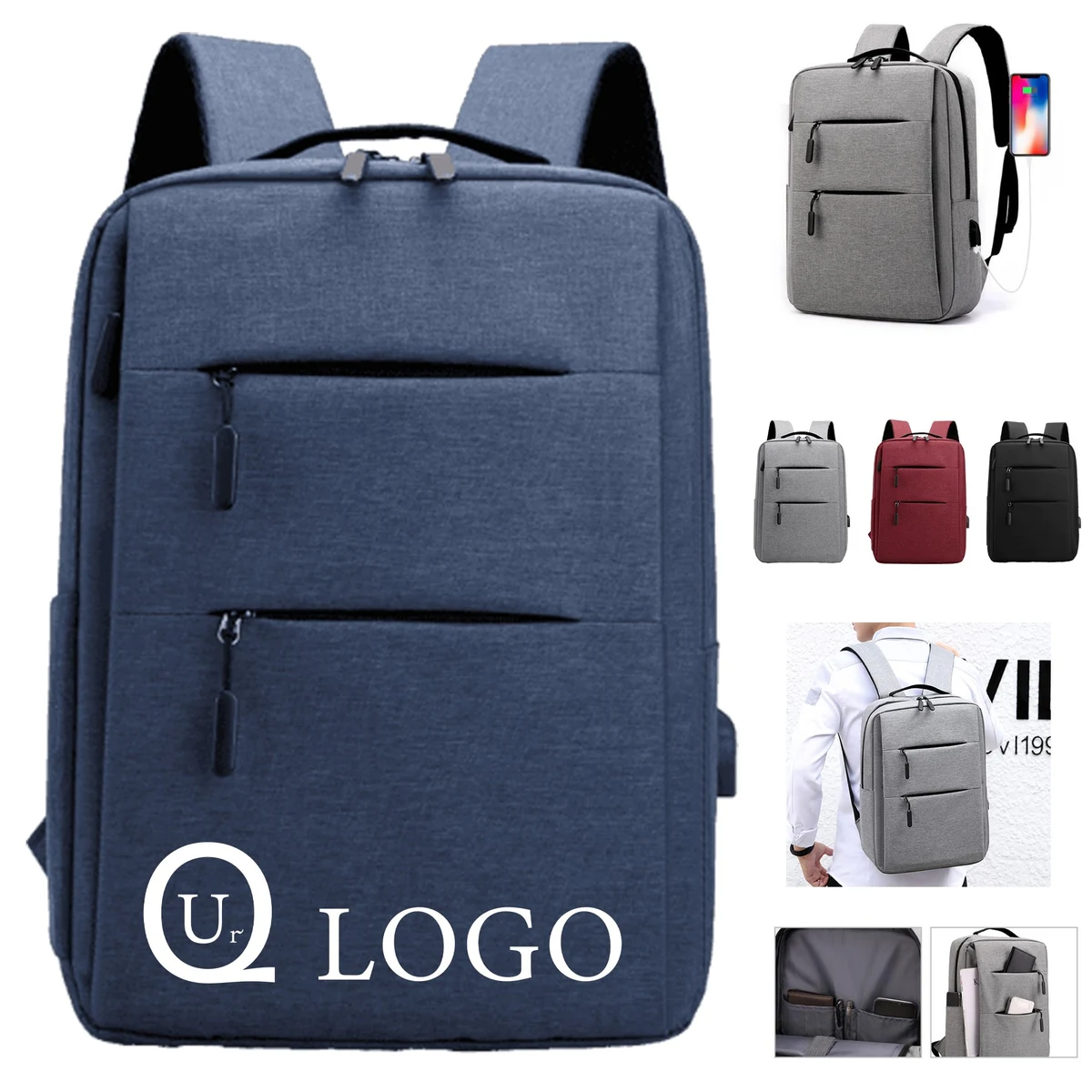 15 Inch Nylon Laptop Backpack 1