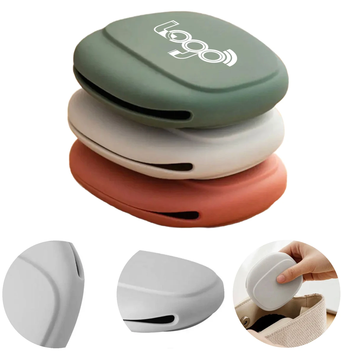 MOQ 50 Compact Silicone Cable Organizer Pouch 1
