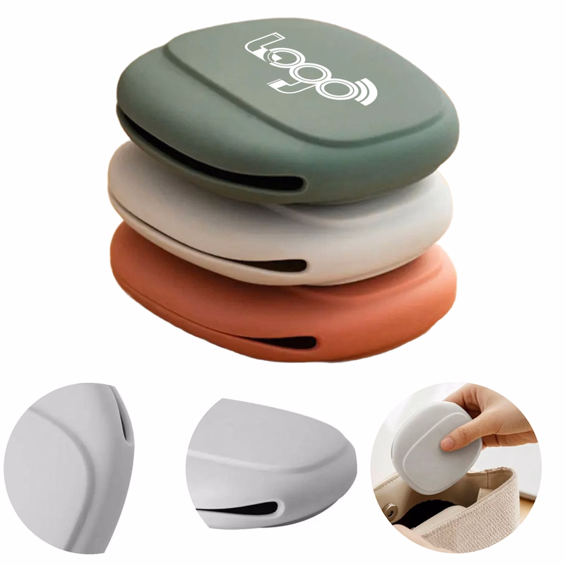 MOQ 50 Compact Silicone Cable Organizer Pouch