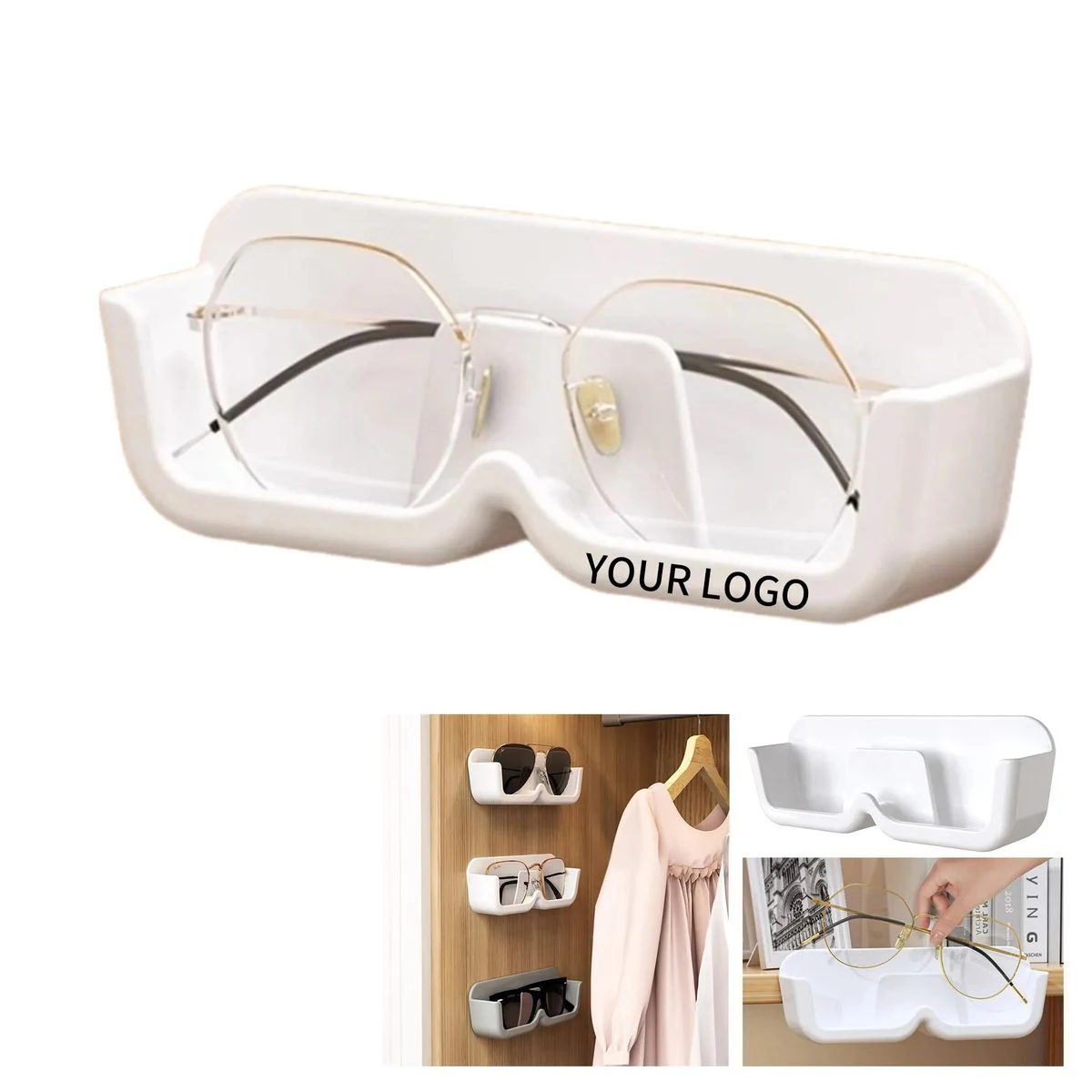 PS Adhesive Eyeglasses Holder Rack 1
