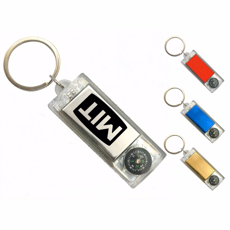 Solar Compass LED Keychain