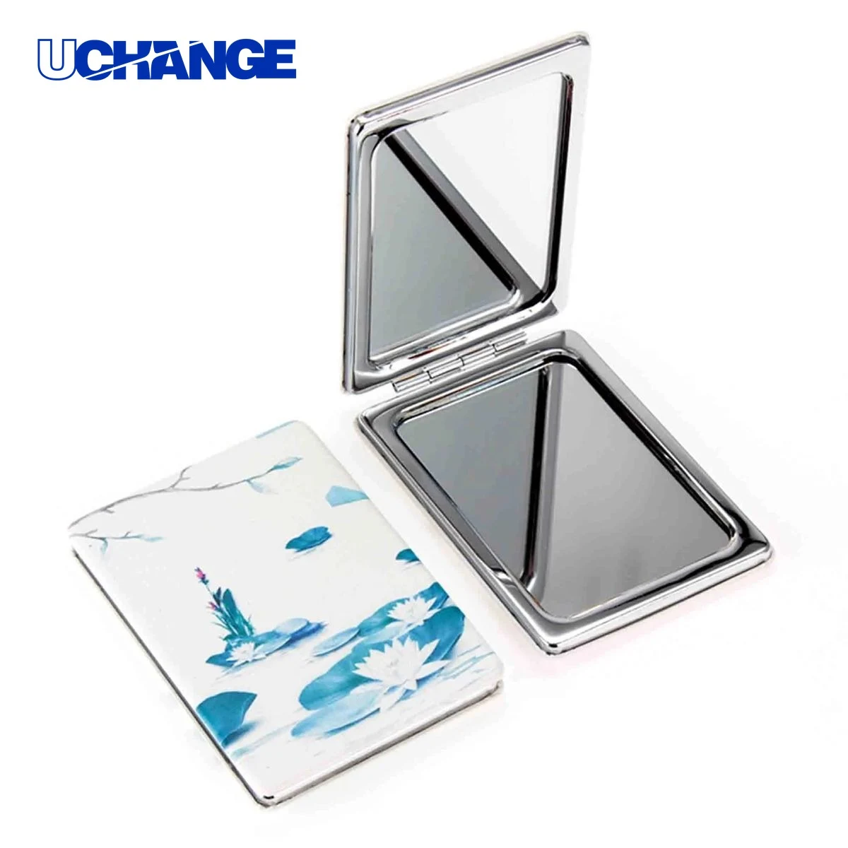 PU Leather Double Sided Pocket Mirror 1