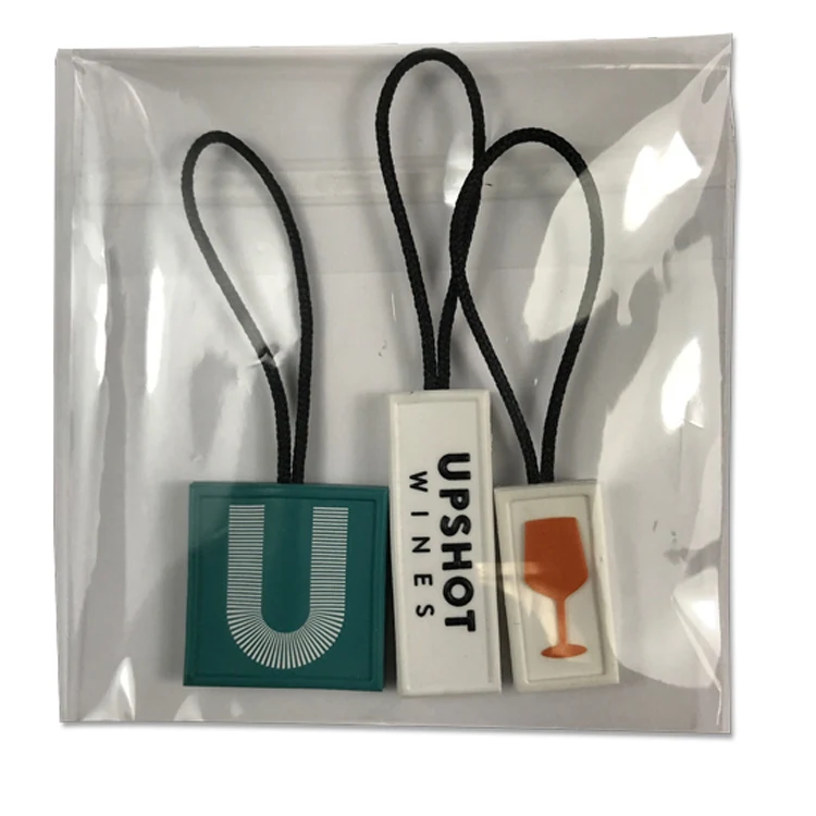 2D Custom Zipper Pull with cord 1