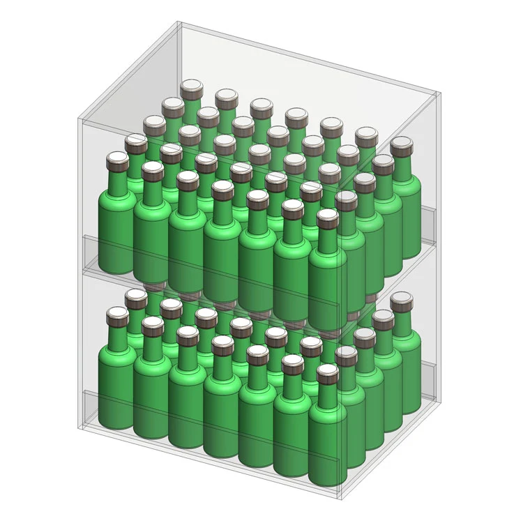 Acrylic Beverage Display - 2 Levels 1