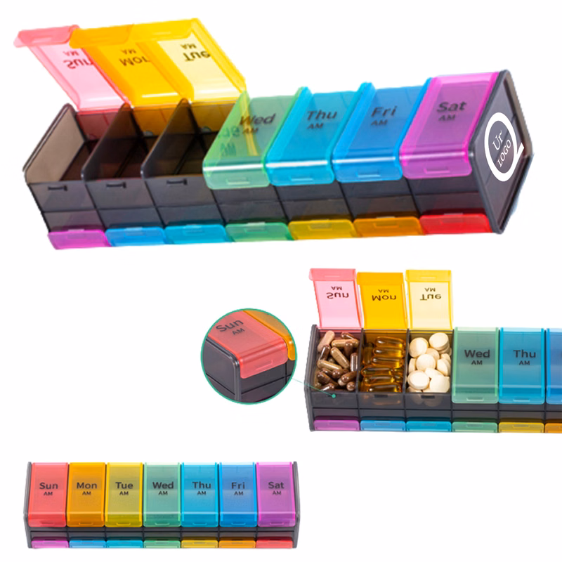 Weekly Double-Row Medicine Box