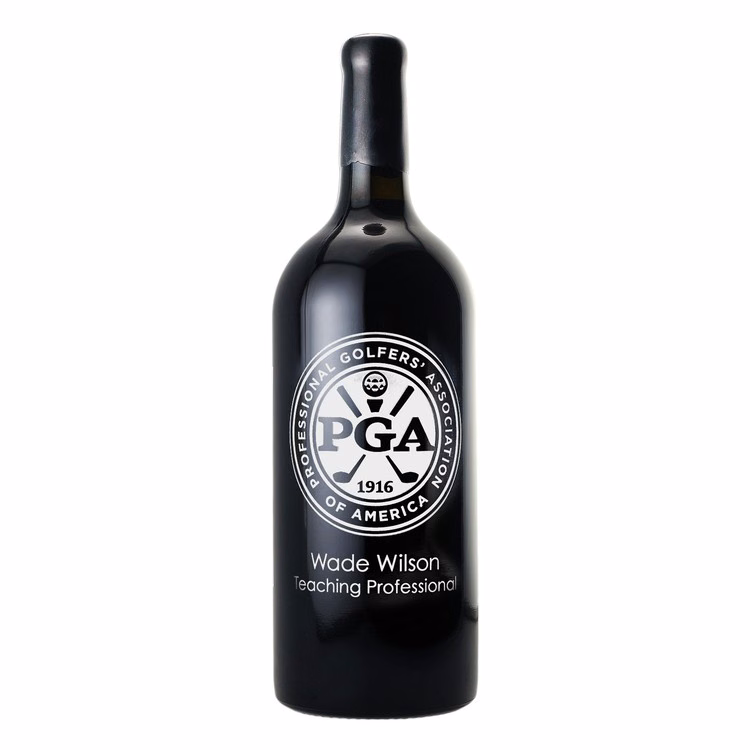 Etched Double Magnum Cabernet Sauvignon Red Wine Bottle [3L]