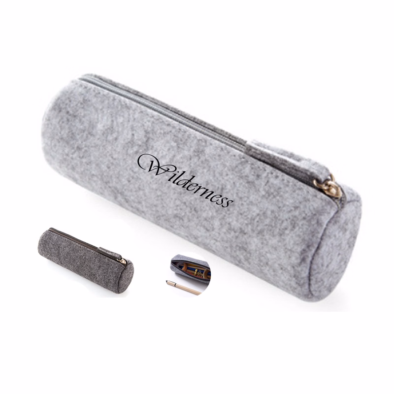 Felt Zippered Pencil Case