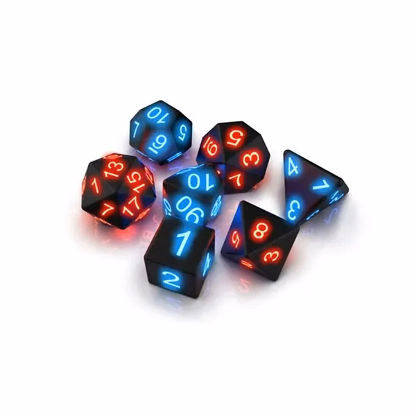 7 Pieces Led Lights Electronic Dice Set